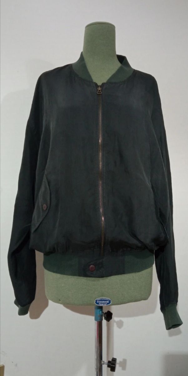 Bomber Seta Verde scuro Unisex