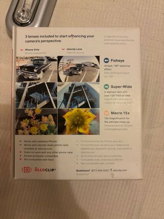 Lentes iPhone X, Olloclip