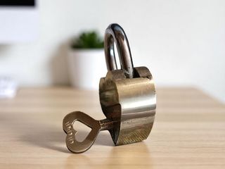 Lucchetto Cuore Vintage - Ottone