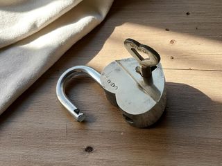 Lucchetto Cuore Vintage - Ottone