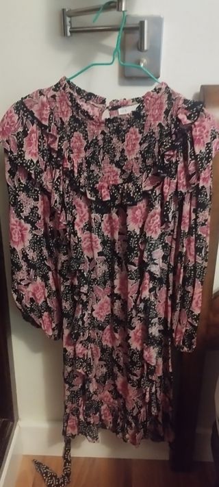 Vestido Zara flores - M