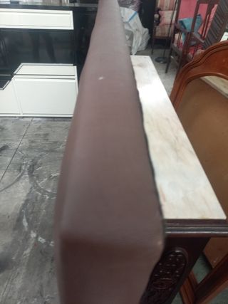 Cabecero cama marrón - Piel sintética