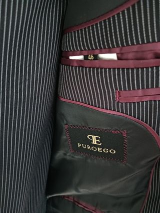 Traje Puroego Hombre Negro - L