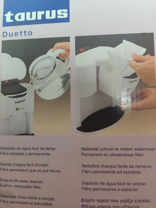 Cafetera Taurus Duetto nueva