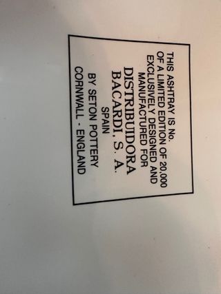 Cenicero Bacardi - Edición Limitada