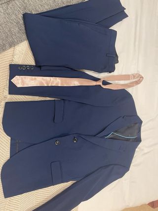 Traje Zara azul - M