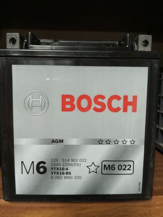 Batería Moto Bosch YTX16-BS Nueva