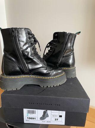 Botas Alpe plataforma negras 37
