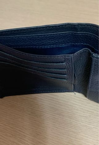 Cartera hombre azul marino