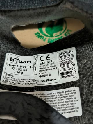 Casco bici mujer B'Twin L