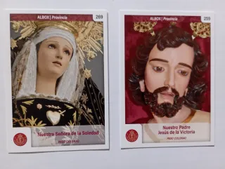 Cromos Holy Cards Álbum Semana Santa Almería.