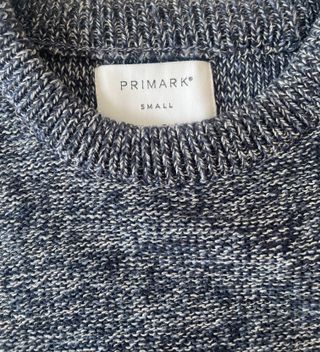 Jersey Primark azul marino jaspeado- Talla S