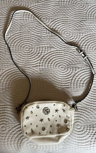 Bolso bandolera blanco con estrellas