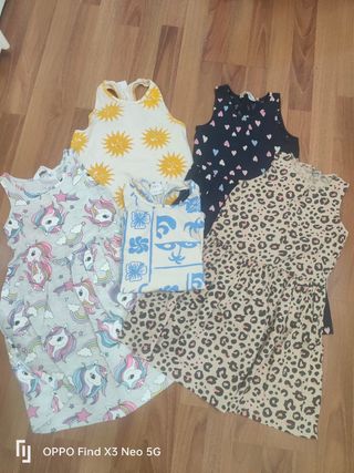Set 5 pezzi Vestiti estivi bimba