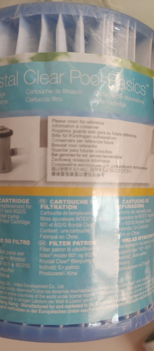 Filtro INTEX piscina tipo H