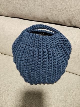 Bolso tejido azul marino