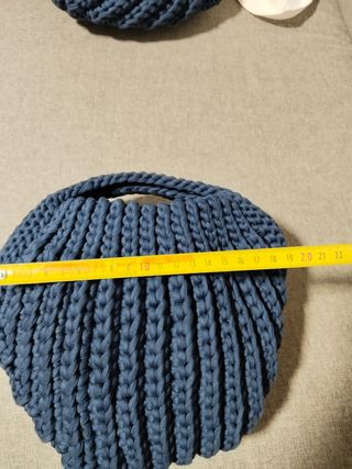 Bolso tejido azul marino