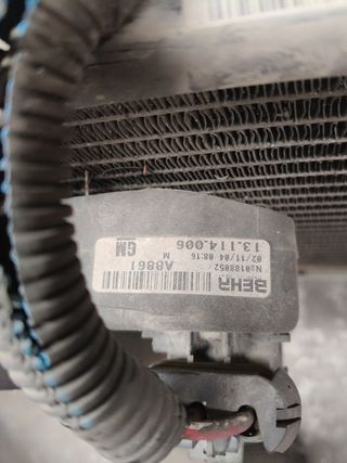 Radiador aire y electroventilador Opel Combo 1.3