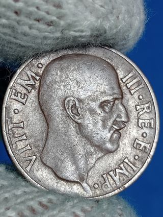 2 Monete 5 Centesimi 1938/ 1939 Italia