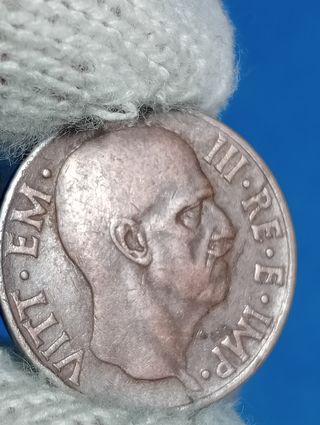2 Monete 5 Centesimi 1938/ 1939 Italia