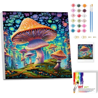 Pintura de setas por números para adultos 20x20