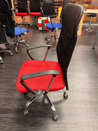 Silla oficina roja