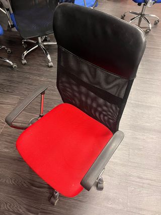 Silla oficina roja