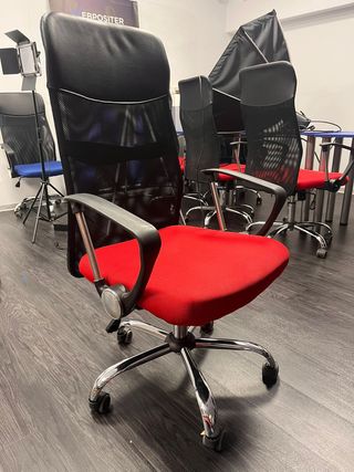 Silla oficina roja