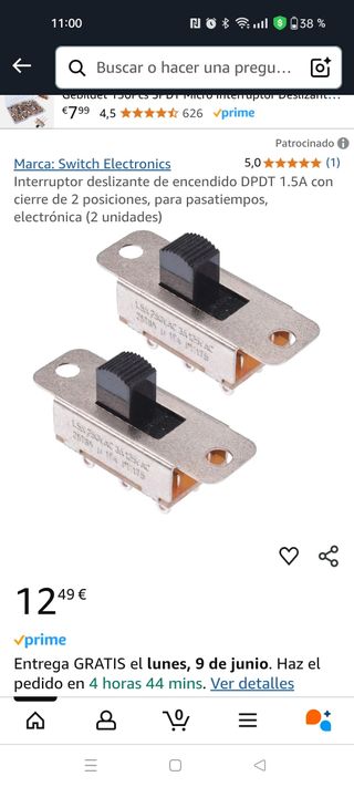 Interruptor electrónico 85 unidades