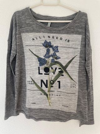 Jersey finito gris. Nuevo. Stradivarius talla S