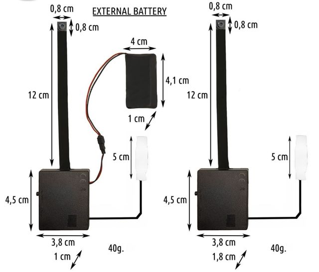 Fotocamera a bottone 4K con microfono e router