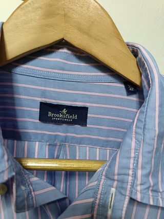Camisa Brooksfield rayas vintage 00s Y2K hombre