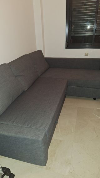 Sofá cama matrimonio con arcón.