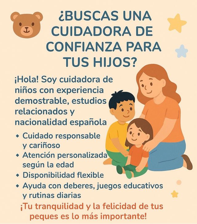 Cuidadora niños - Española