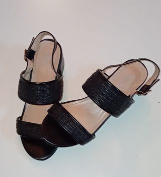 Sandalias Rianda negras, talla 36