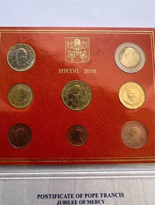 Monete euro divisionale Vaticano 2016 moneda