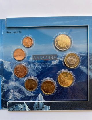 Monete euro divisionale Andorra 2014 moneda