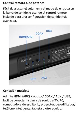 Barra de sonido Nueva, Surround