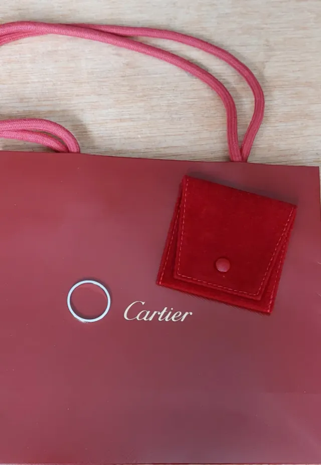 Anillo/alianza Cartier Platino