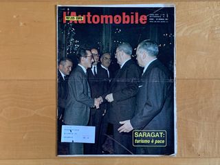 4 riviste vintage settimanale L'AUTOMOBILE 1967