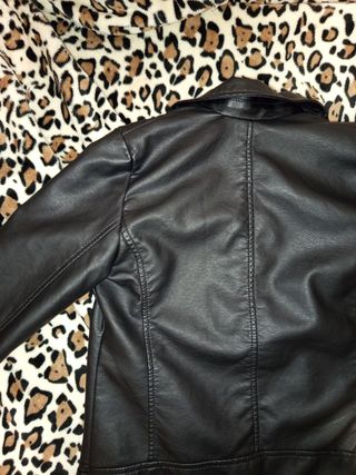 Chaqueta cuero negra - Cazadora