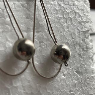 Pendientes largos plata ley vintage