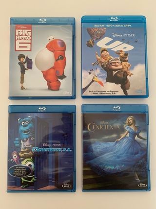 4 Peliculas Blu-ray Disney Pixar