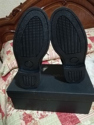 Zapatos negros hombre - Piel