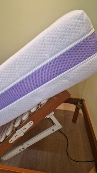 Cama articulada 90 - marrón y morada