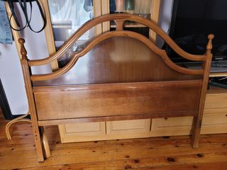 Cabecero madera marrón