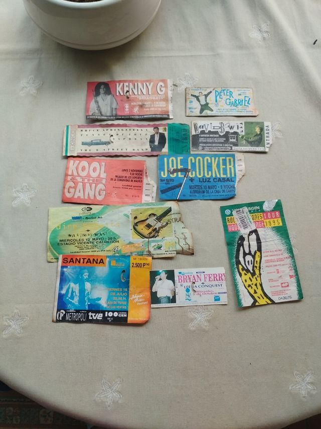 Entradas conciertos 80s-90s