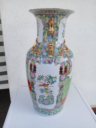Grande Vaso Cinese Porcellana Ceramica 62 cm Vinta