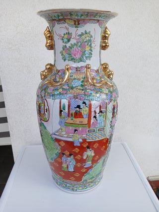 Grande Vaso Cinese Porcellana Ceramica 62 cm Vinta