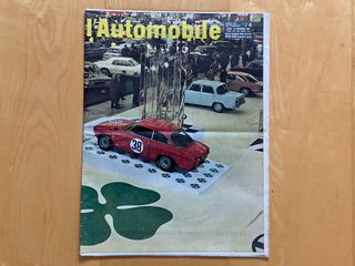 6 riviste vintage settimanale L'AUTOMOBILE 1966